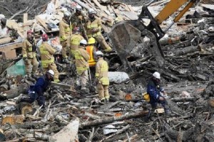 Mudslide Oso Washington,  photo from Headline and Global News,  March 27, 2014 