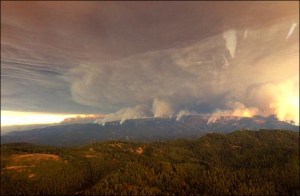 Table Mountain, Smoke Plume, KOMO TV