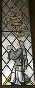 Stained Glass window of Julian of Norwich, Church of St. Julian, Norwich UK