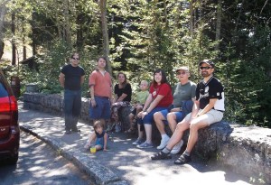 Jewell Family, 2013 at Mt. Rainer John Paul, Mark, Laura, Liam, Shannon, John (the patriarch), Kent, and in front Amelia 