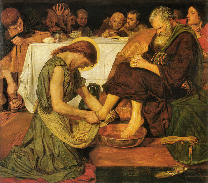 Ford Madox Brown, Jesus_washing_Peter's_feet, 1821-1893